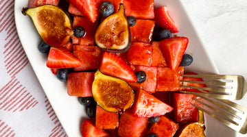 fruit salad with date syrup