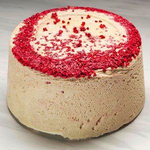 white chocolate raspberry halva, delicious dessert. kosher food
